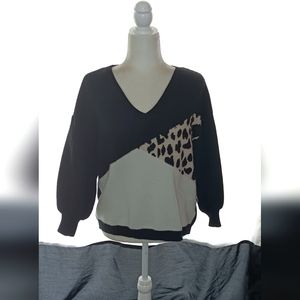 Leopard print sweater
